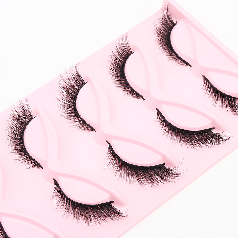 5 Pairs Fluffy False Eyealshes - Eyelash Extension Fox Eye recension och pris