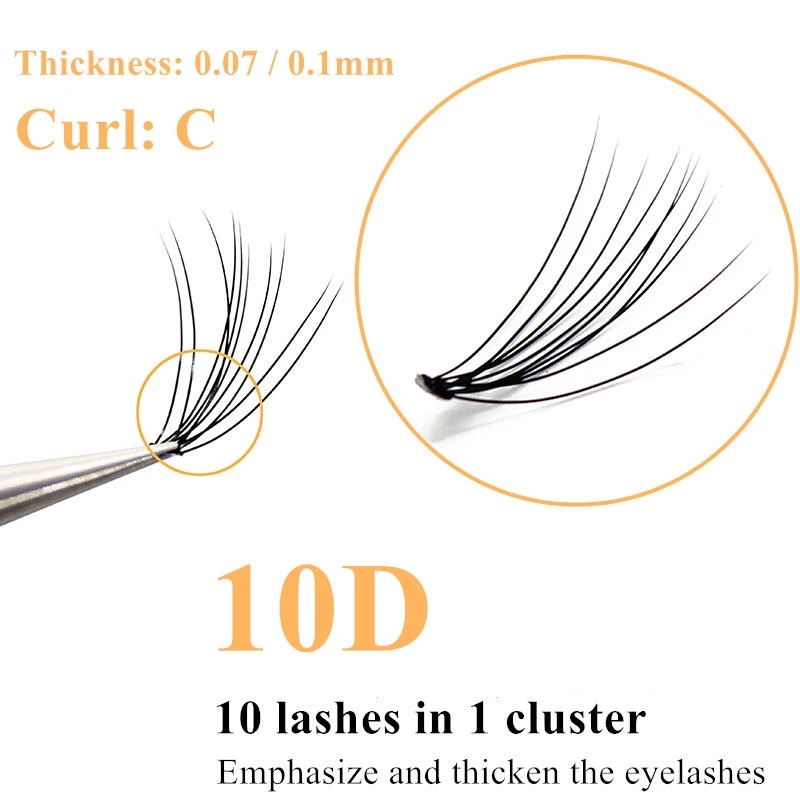 10D Faux Mink Eyelash Clusters - Eyelash Extension Remover At Home recension och pris