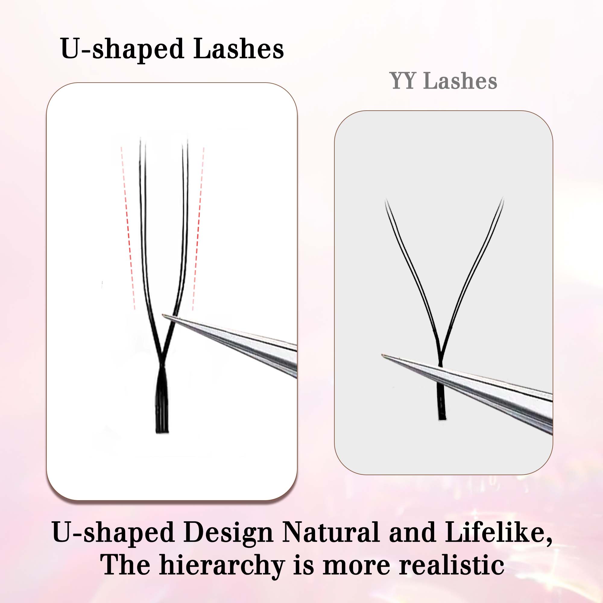 CoMango U YY Lashes Natural Fa - Eyelash Extension Yelix recension och pris