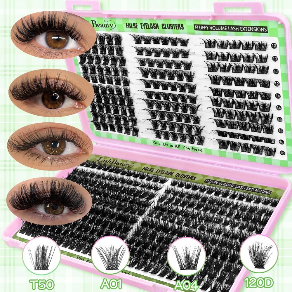Natural Look False Eyelashes B - Eyelash Extension Cluster recension och pris