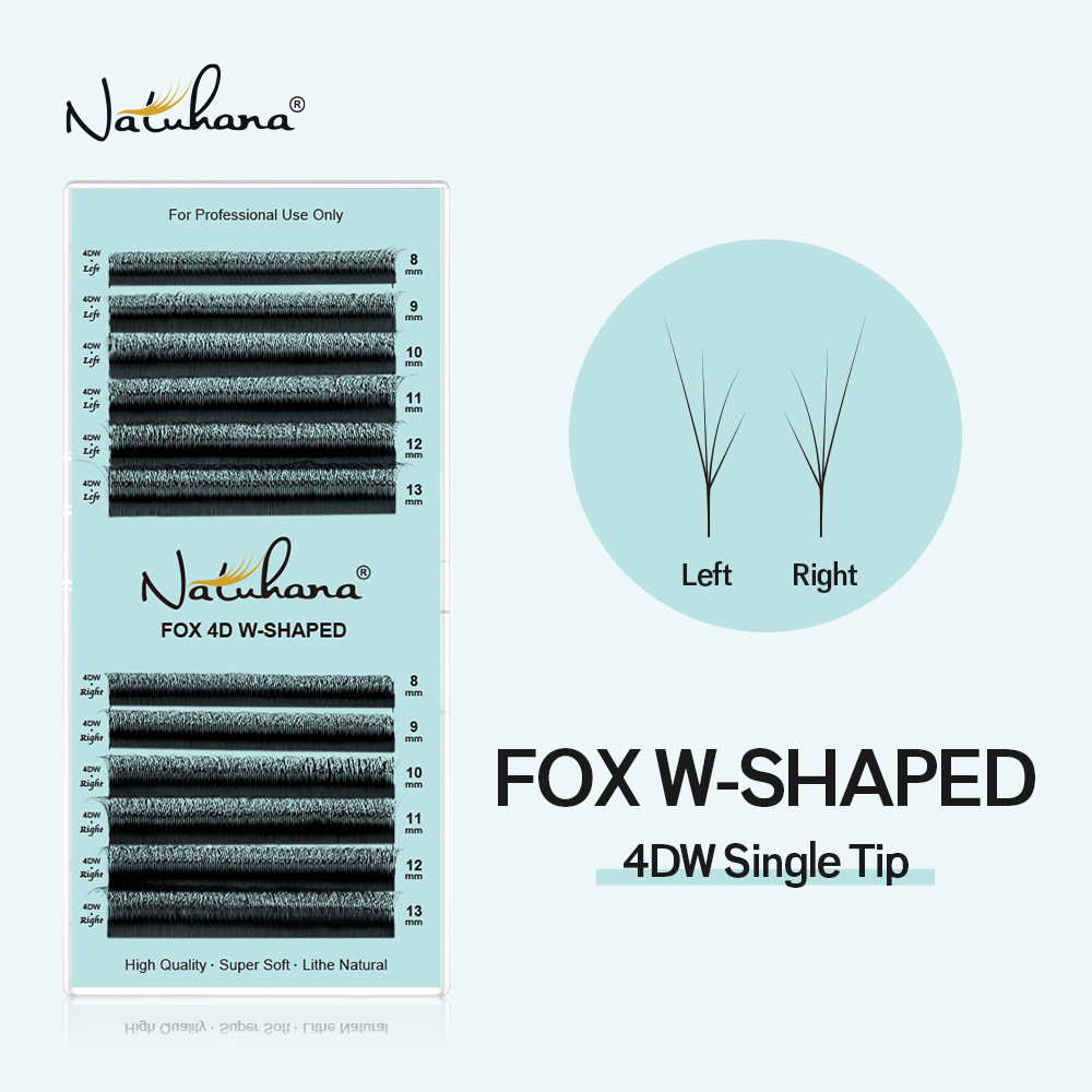 NATUHANA Fox 4D W Shape Eyelas - Eyelash Extension Fox Eye recension och pris