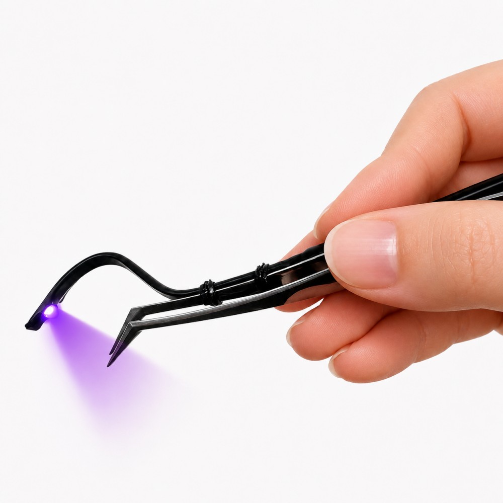 Mini UV LED Tweezer Light  1S  - Eyelash Extension Led recension och pris