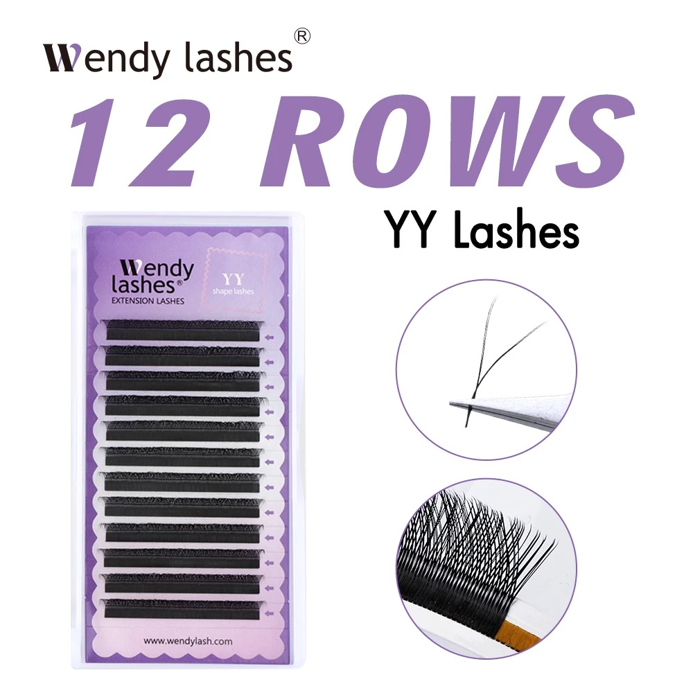 WENDY 2D YY Shape C/D Curl Eya - Lash Fan Volume recension och pris