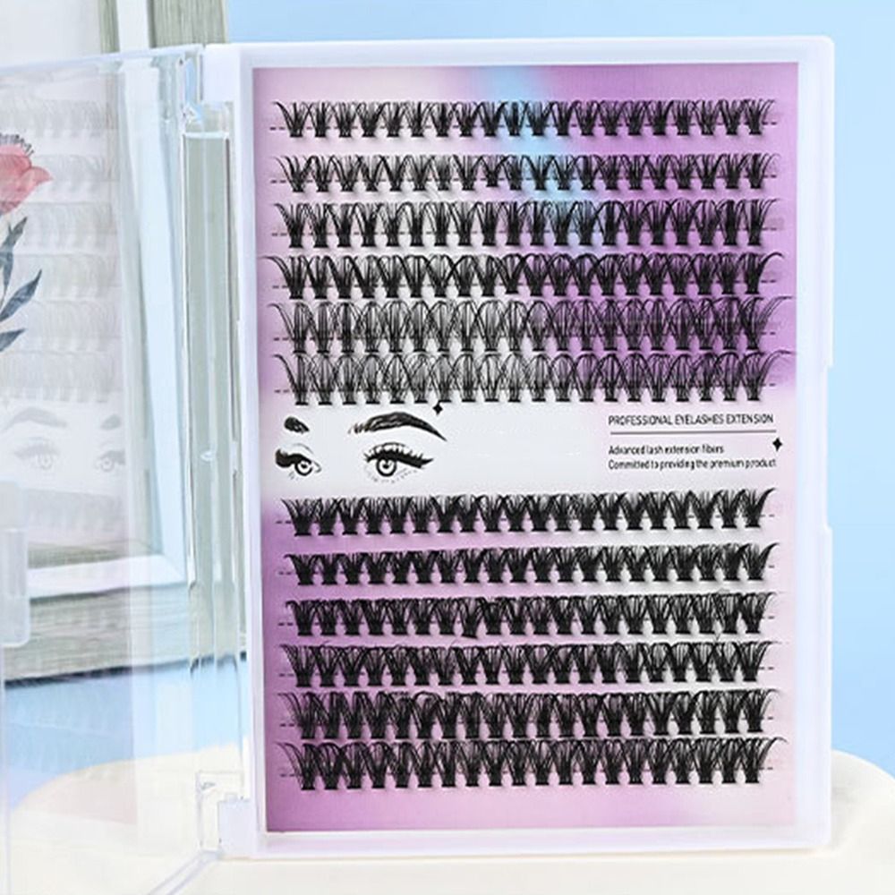 Natural Look False Eyelashes B - Eyelash Extension Cluster recension och pris