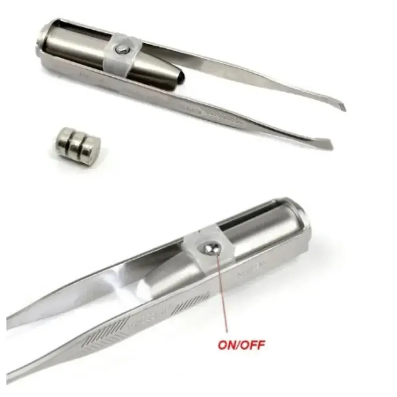 1/2pcs Eyebrow Tweezer with LE - Eyelash Extension Led recension och pris