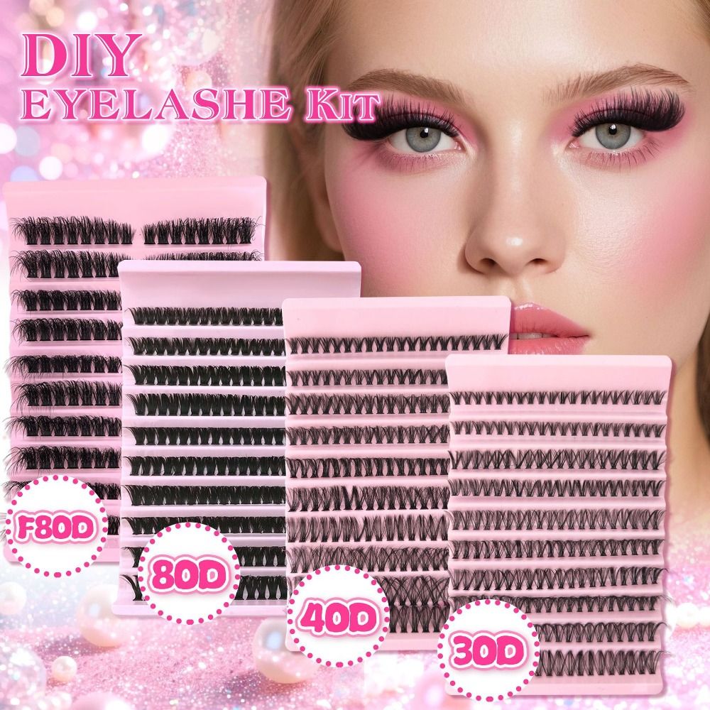 Natural Look False Eyelashes W - Eyelash Extension Cluster recension och pris