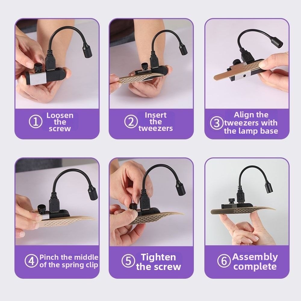Portable UV Light for Lash Ext - Eyelash Extension Led recension och pris