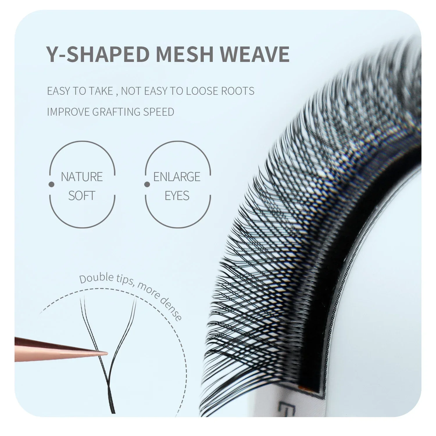 ANNAFRIS Brown W Shape Lash Ex - Eyelash Extension Yelix recension och pris
