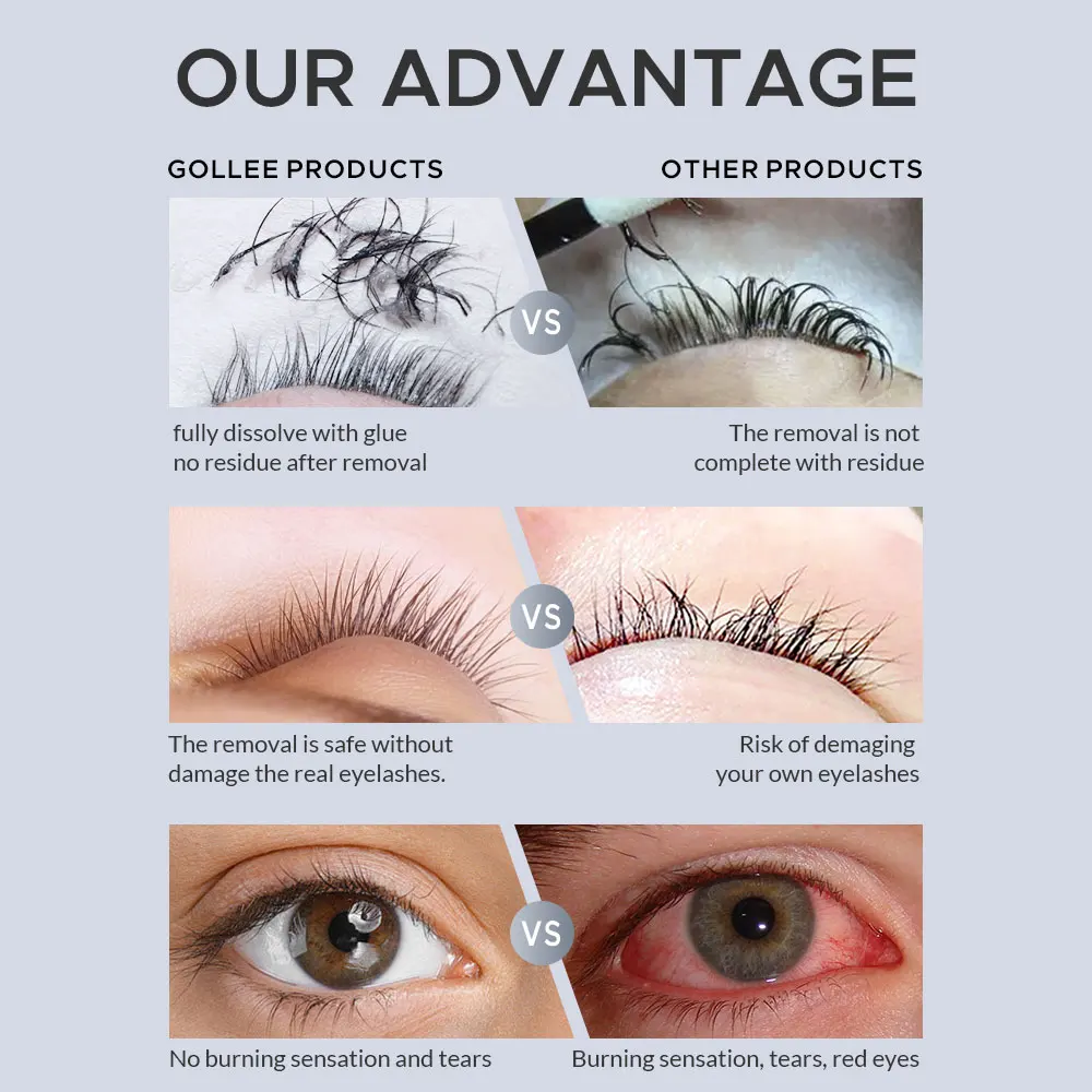Gollee 5/10 PCS Professional E - Sensitive Lash Glue recension och pris