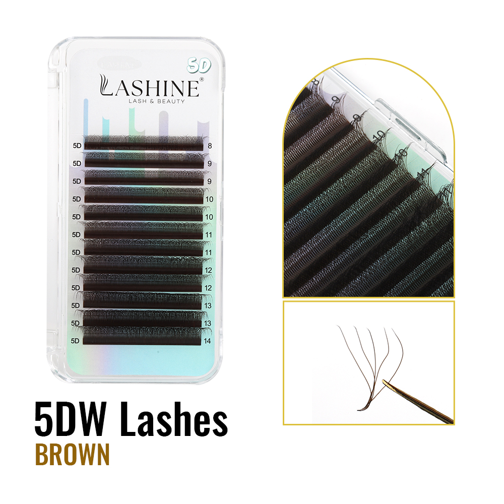LASHINE Brown YY/3D/4D/5D W Sh - Eyelash Extension Yelix recension och pris
