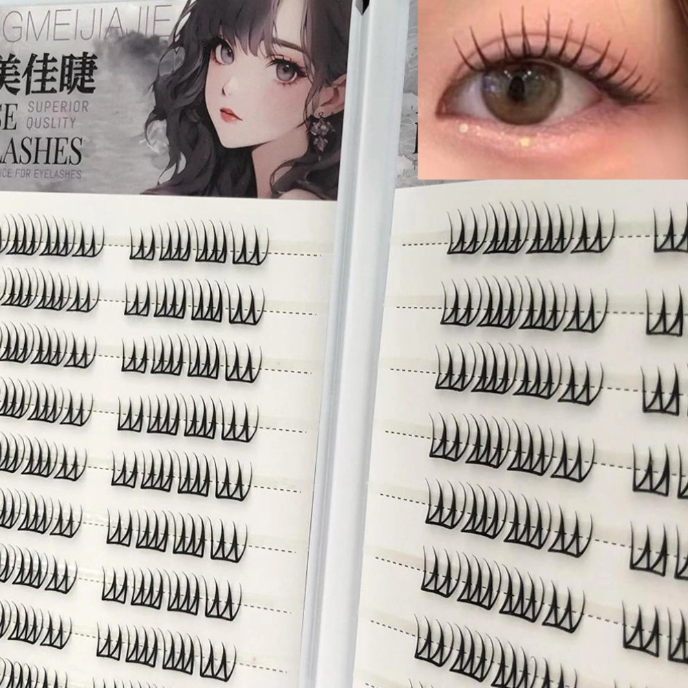 U Shape Glue-free False Eyelas - Eyelash Extension Korean Style recension och pris