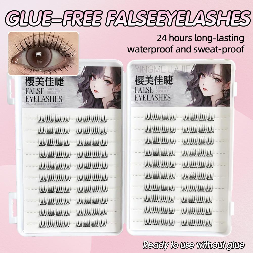 U Shape Glue-free False Eyelas - Eyelash Extension Korean Style recension och pris