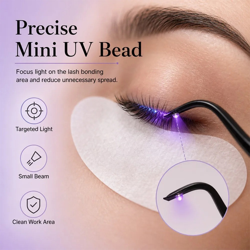 Mini UV Lash Lamp Tweezers 2‑S - Eyelash Extension Led recension och pris
