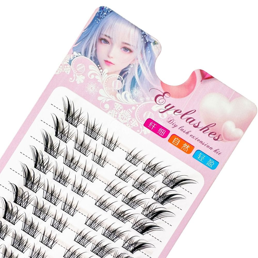 3D Cat Eye Clusters Lashes Nat - Eyelash Extension Fox Eye recension och pris