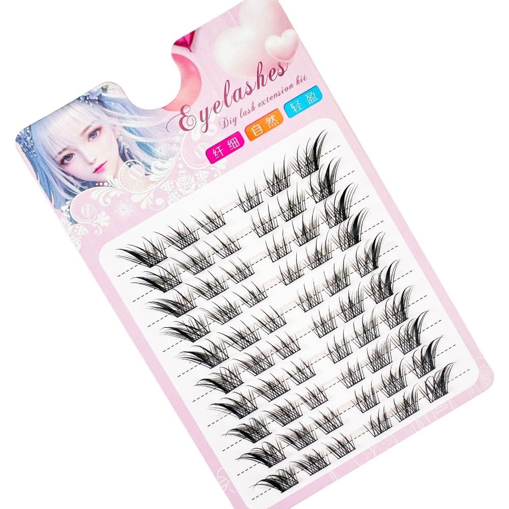 3D Cat Eye Clusters Lashes Nat - Eyelash Extension Fox Eye recension och pris