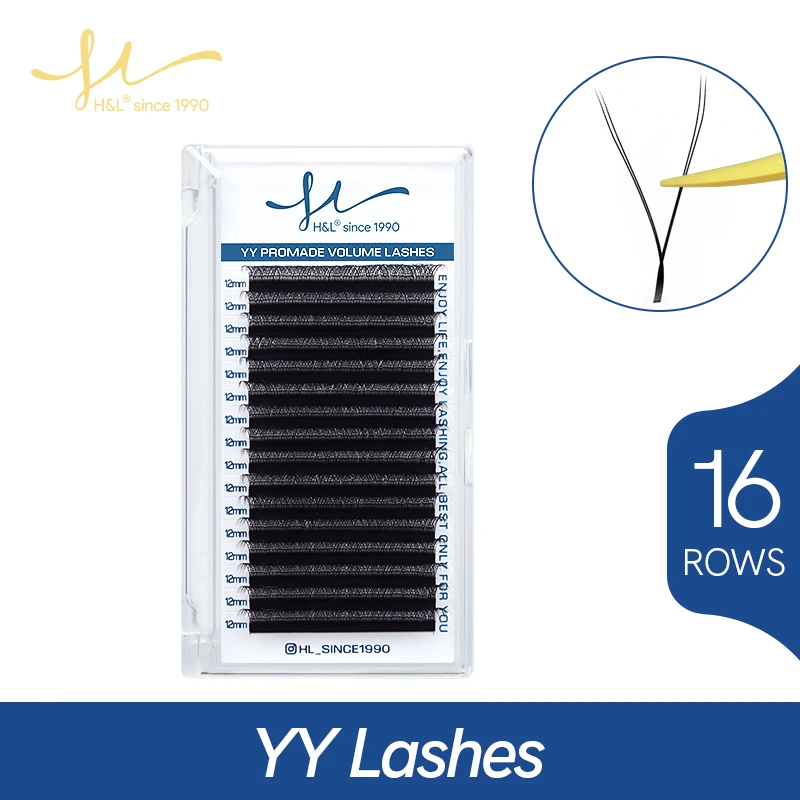 16 ros YY Shape Lashes Extensi - Eyelash Extension Yelix recension och pris