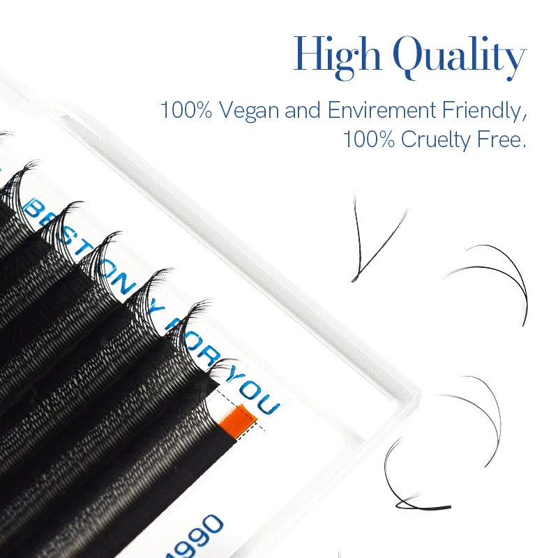 16 ros YY Shape Lashes Extensi - Eyelash Extension Yelix recension och pris