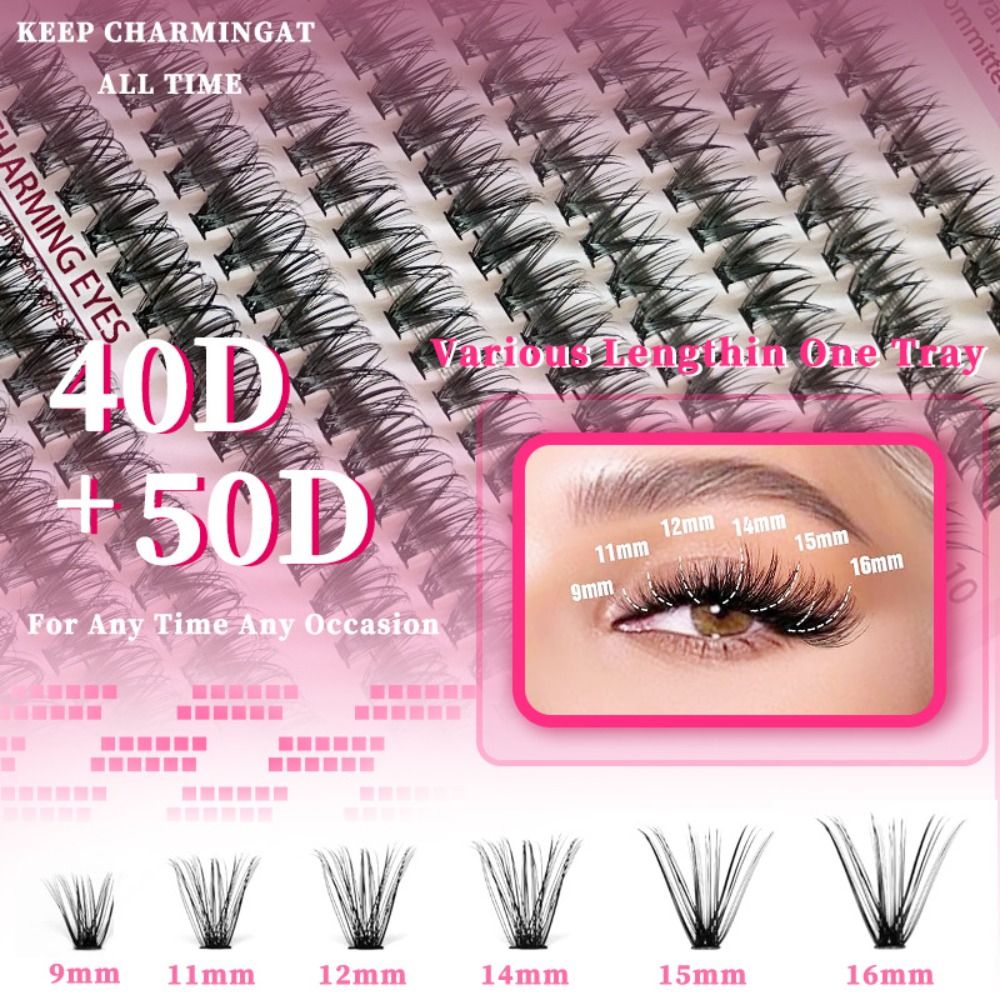 9-16mm Length False Eyelashes  - Lash Fan Volume recension och pris