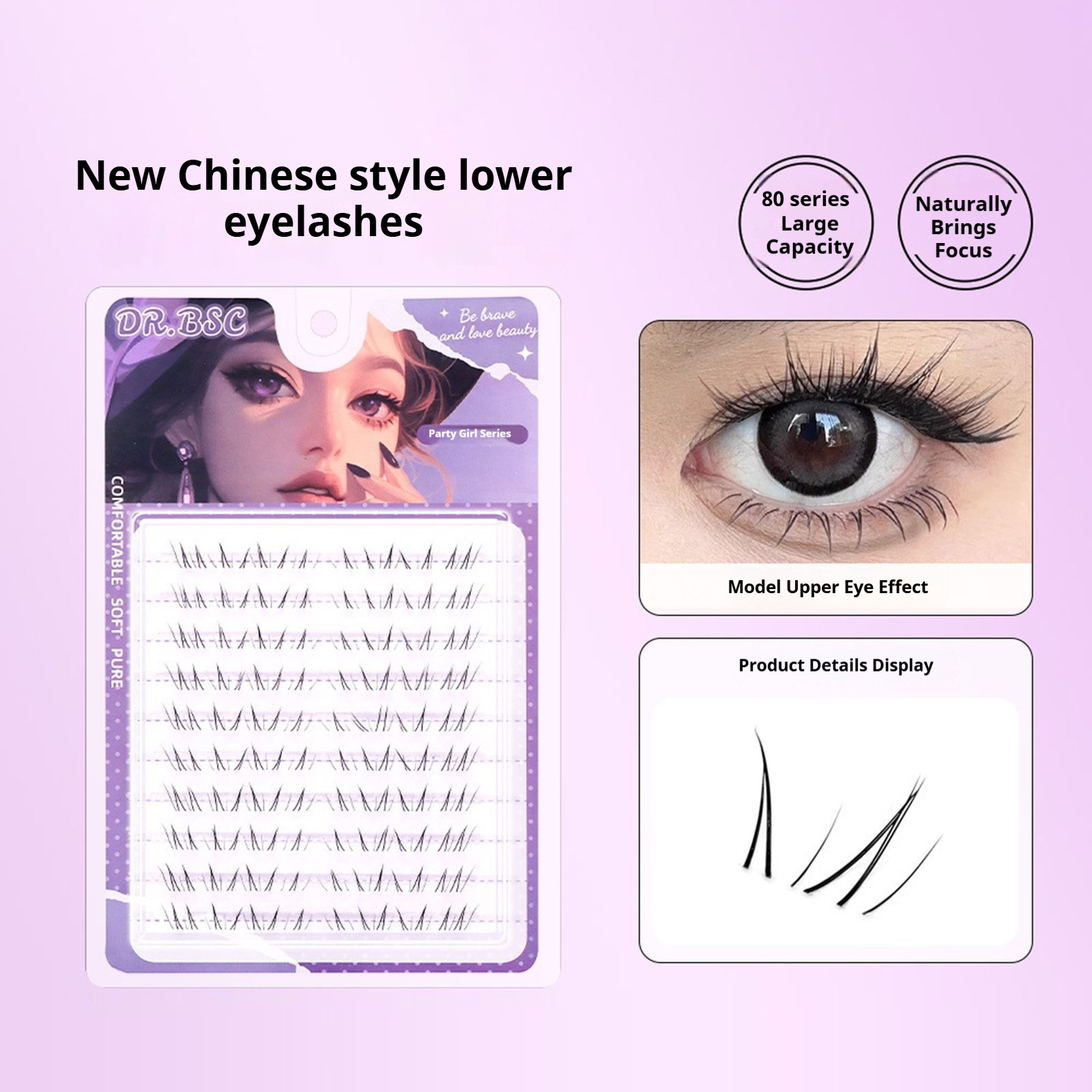 Natural Fox-style Lower Eyelas - Eyelash Extension Fox Eye recension och pris