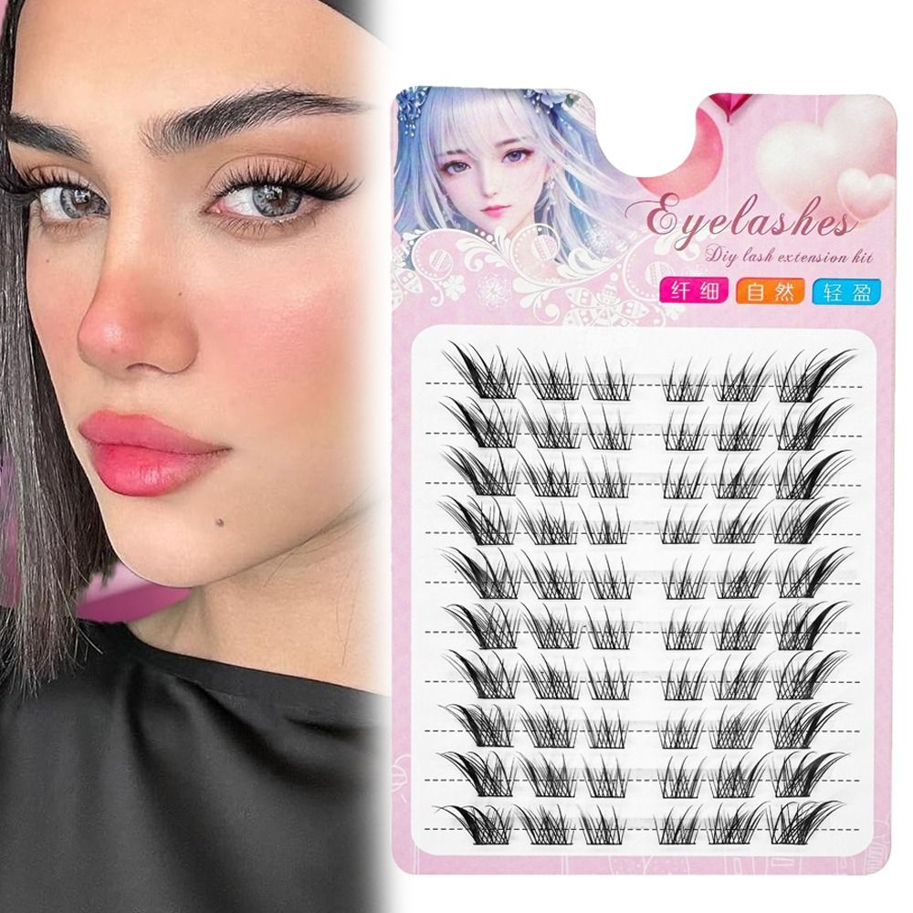 Women Beauty 3D Cat Eye Cluste - Eyelash Extension Fox Eye recension och pris